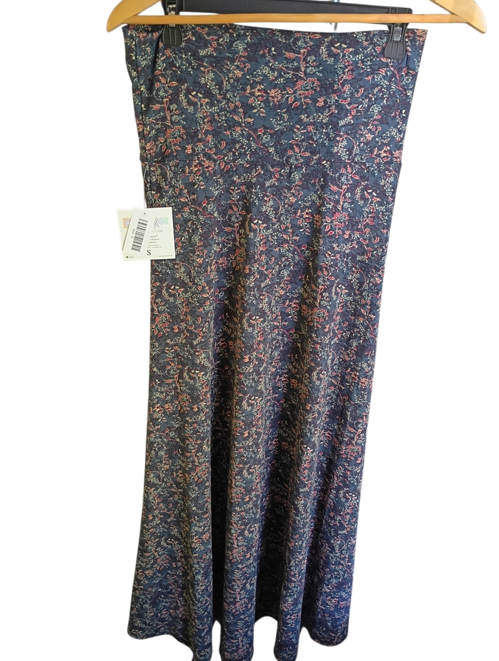 ❤️ NWT LulaRoe Floral Maxi Skirt Size Small - Picture 2 of 6